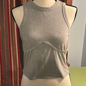 💜💜 Super Cute Fitted Cropped Sleeveless TeeShirt Size XL by Forever 21